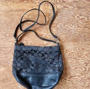 Coach Black Signature Crossbody Bag